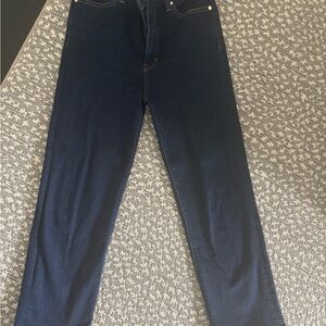 Frame Denim Dark Blue Women's Le Sleek Straight Jeans